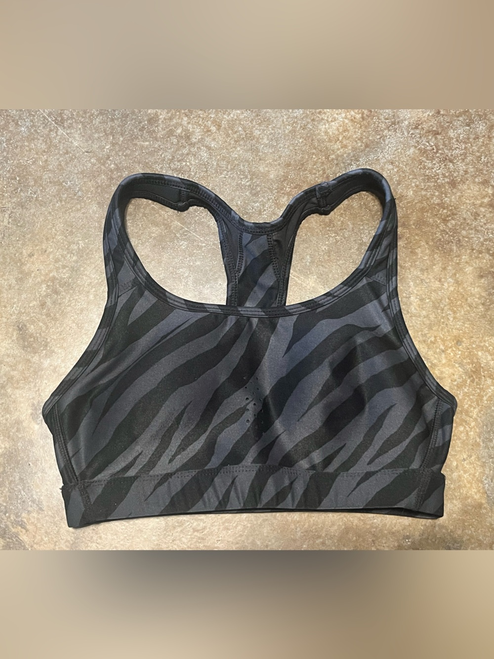 Zebra Print Sports Bra Small